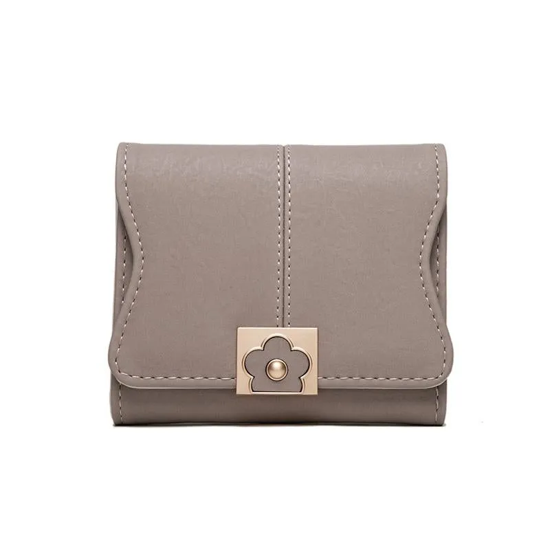 Flower Buckle Multifunctional Wallet