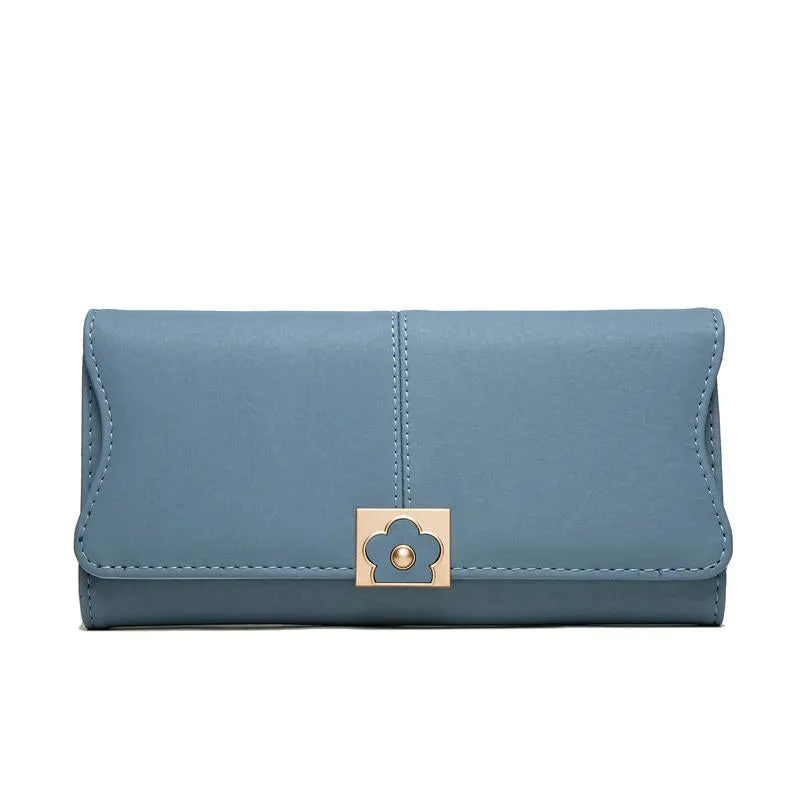 Flower Buckle Multifunctional Wallet