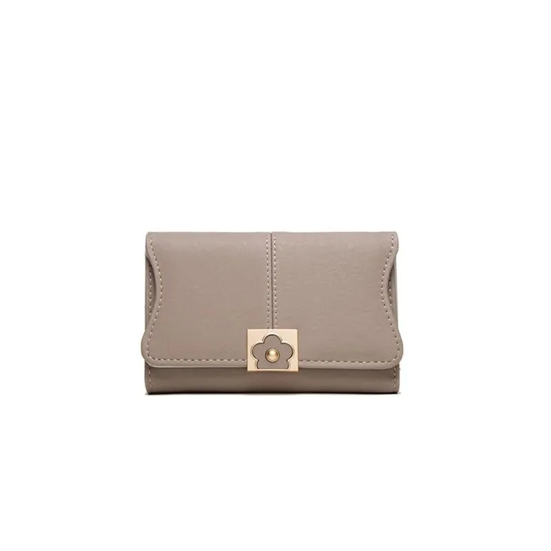 Flower Buckle Multifunctional Wallet