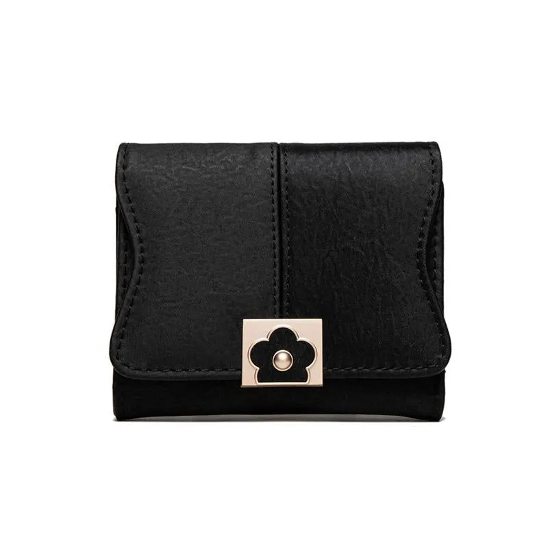 Flower Buckle Multifunctional Wallet