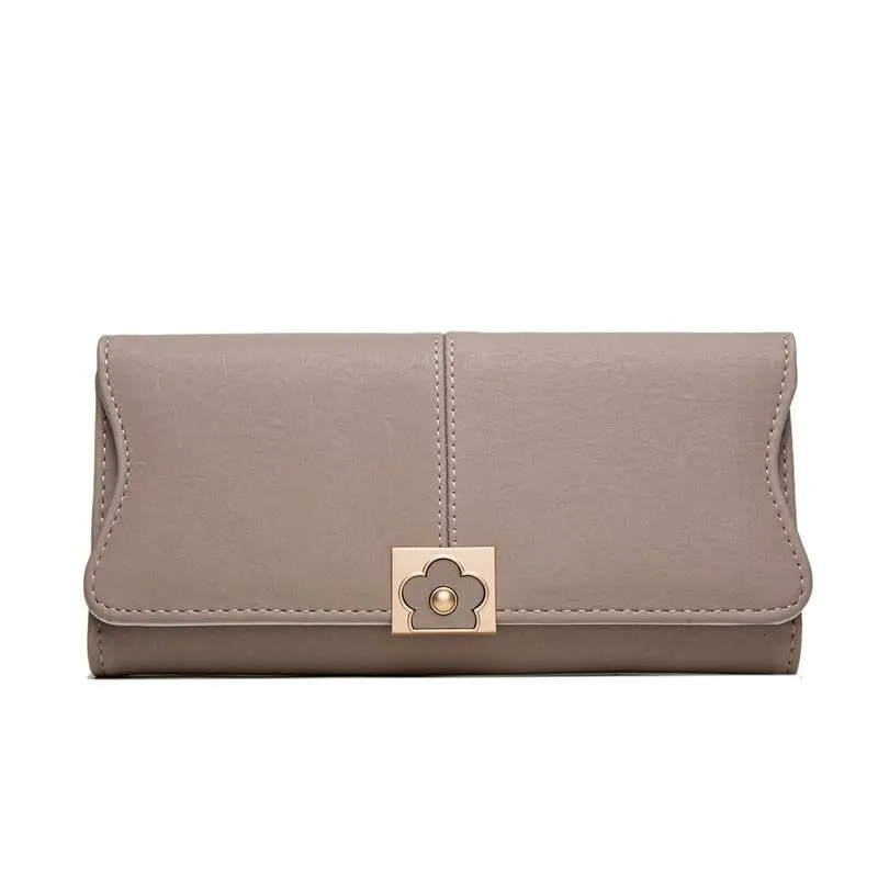 Flower Buckle Multifunctional Wallet