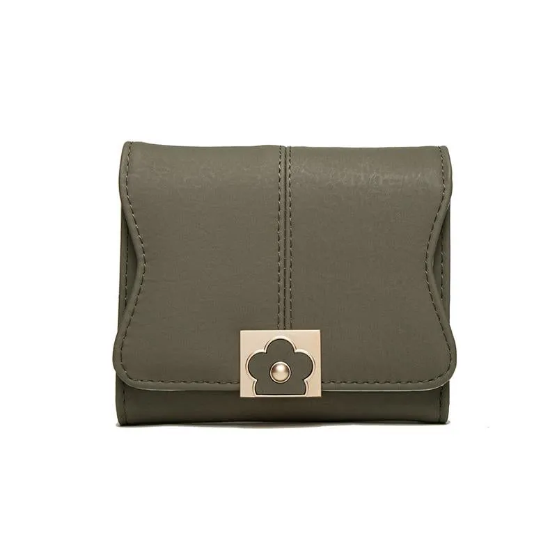 Flower Buckle Multifunctional Wallet