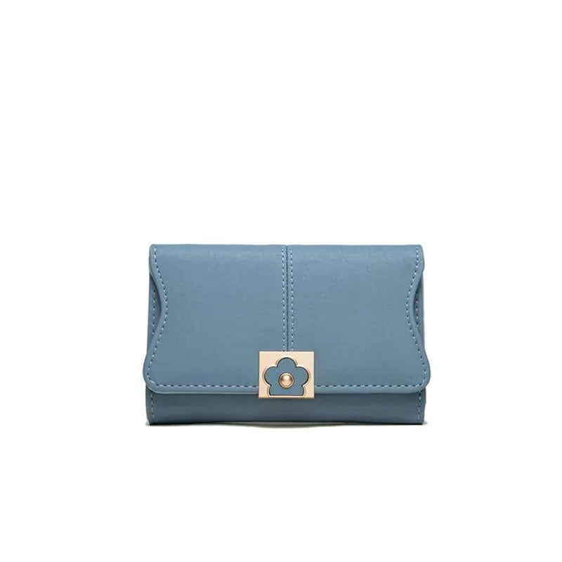 Flower Buckle Multifunctional Wallet