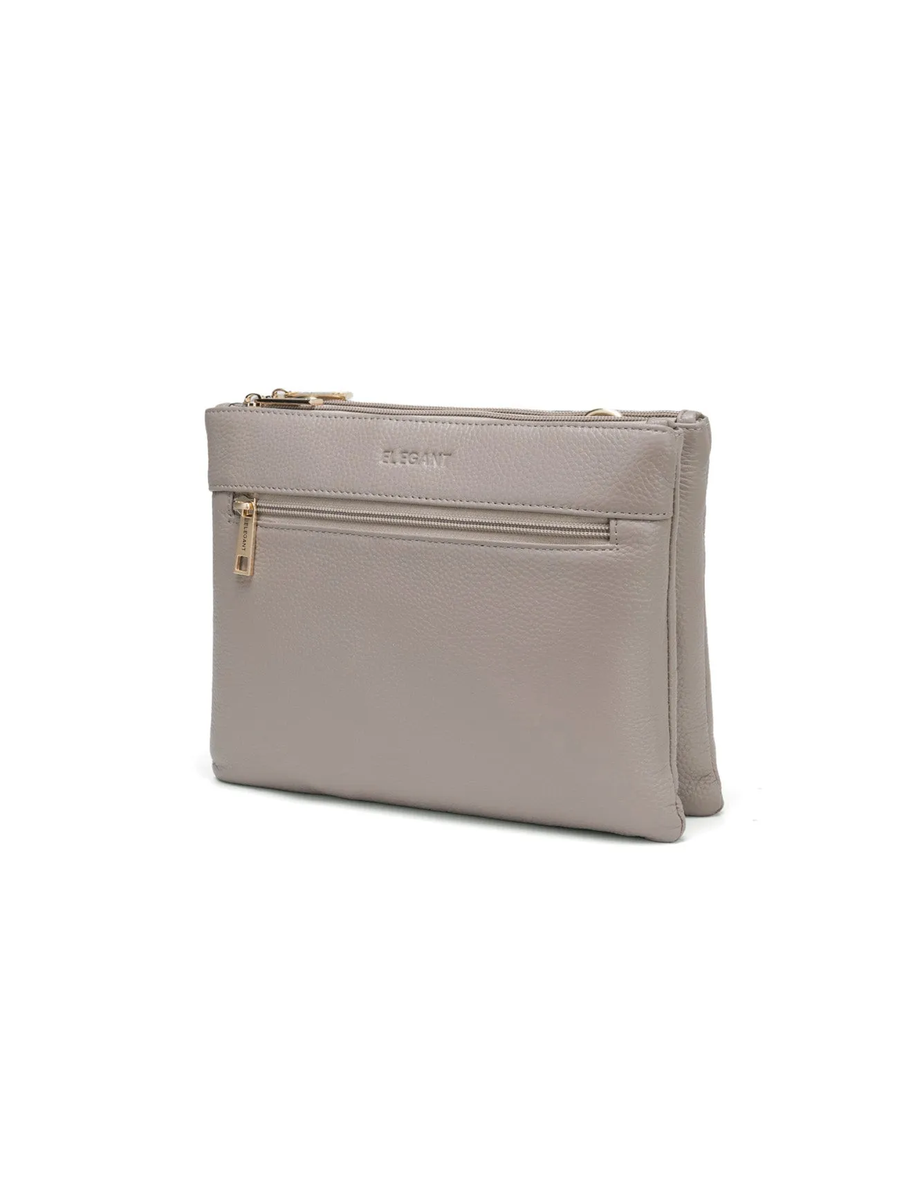 FLYNN LEATHER CROSS BODY BAG-E1-0832-MOCH