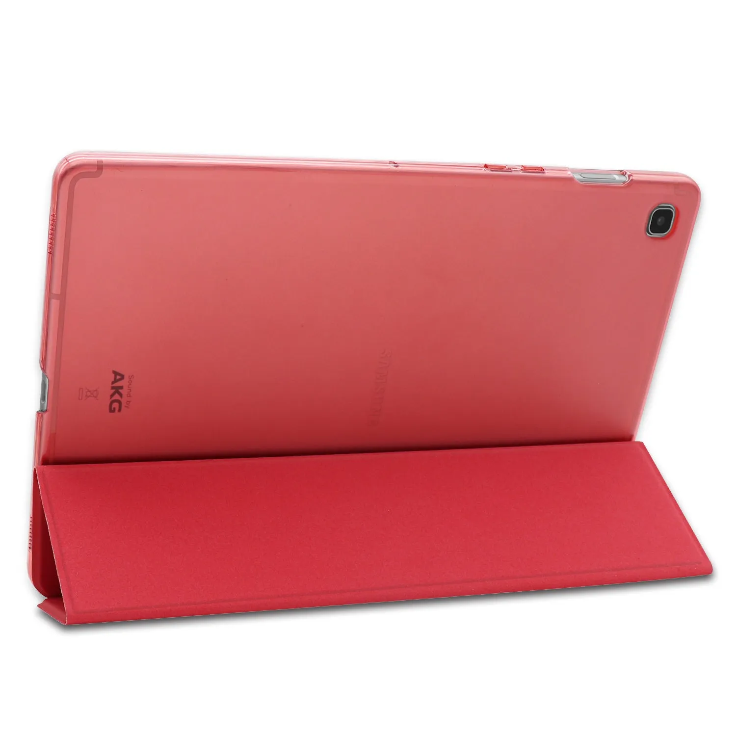 For Samsung Tab S5E 10.5 T720 Ultra-thin PU Leather Bracket Tri-fold Protective Case with Sleep Function gray