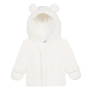 Furry Hooded Cream Coat in 1 m