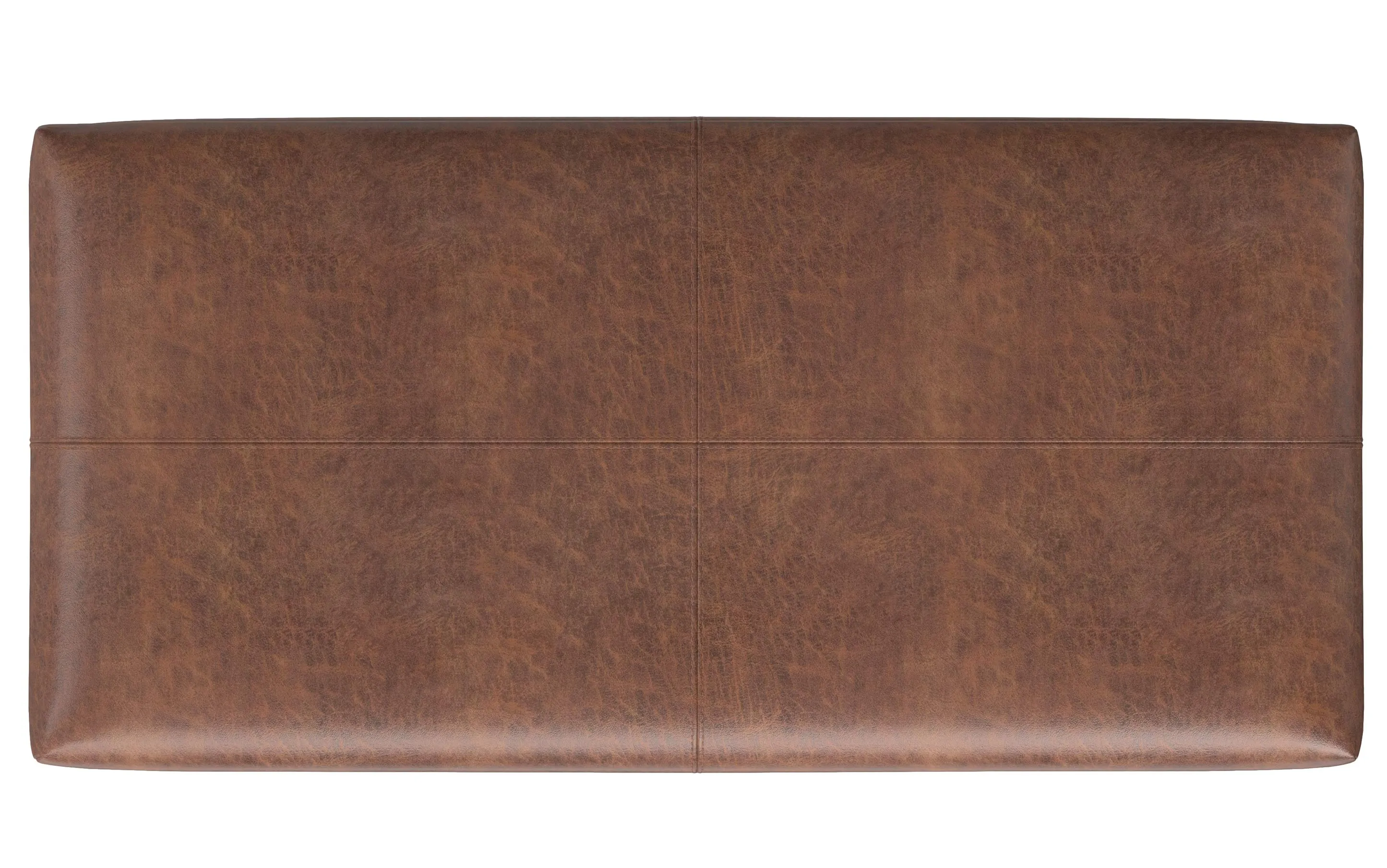 Gabbie Rectangular Storage Ottoman in Vegan Leather