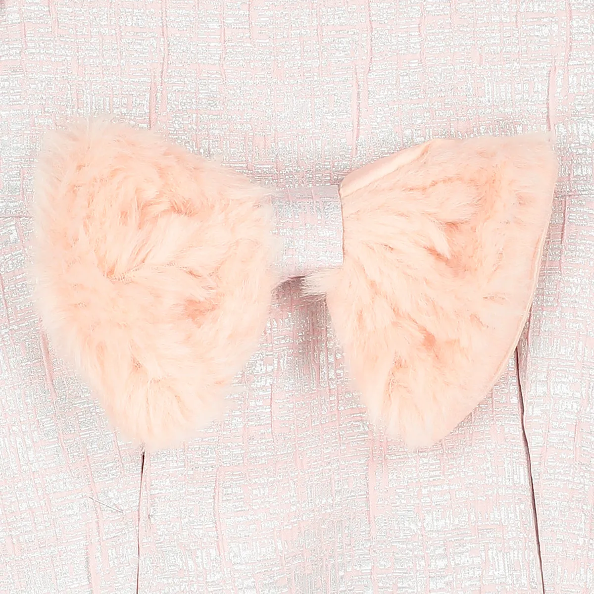 Girls Dress and Jacket Set with Faux Fur