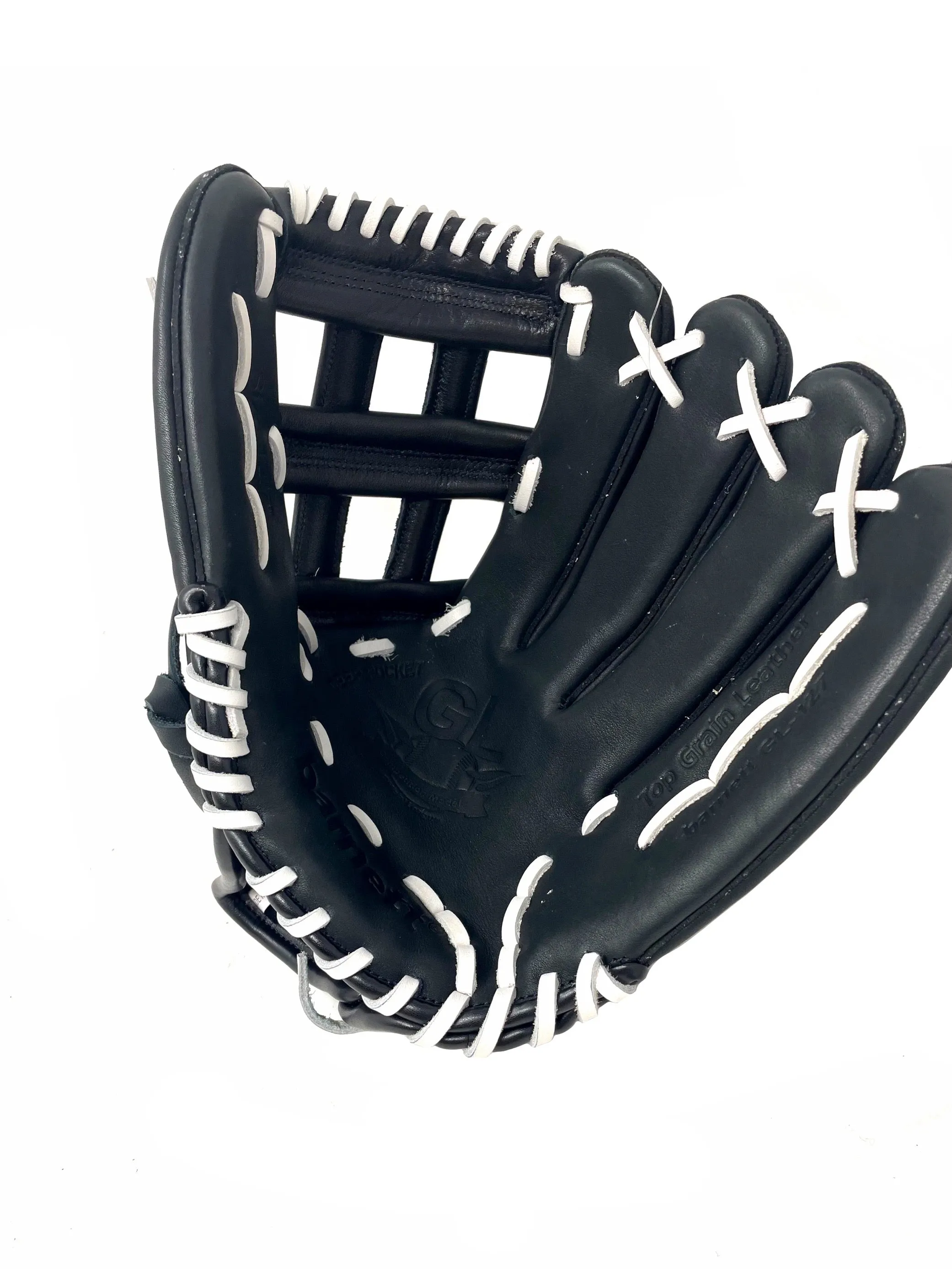 GL-127 Competition baseball glove, genuine leather, outfield 12.7, Black