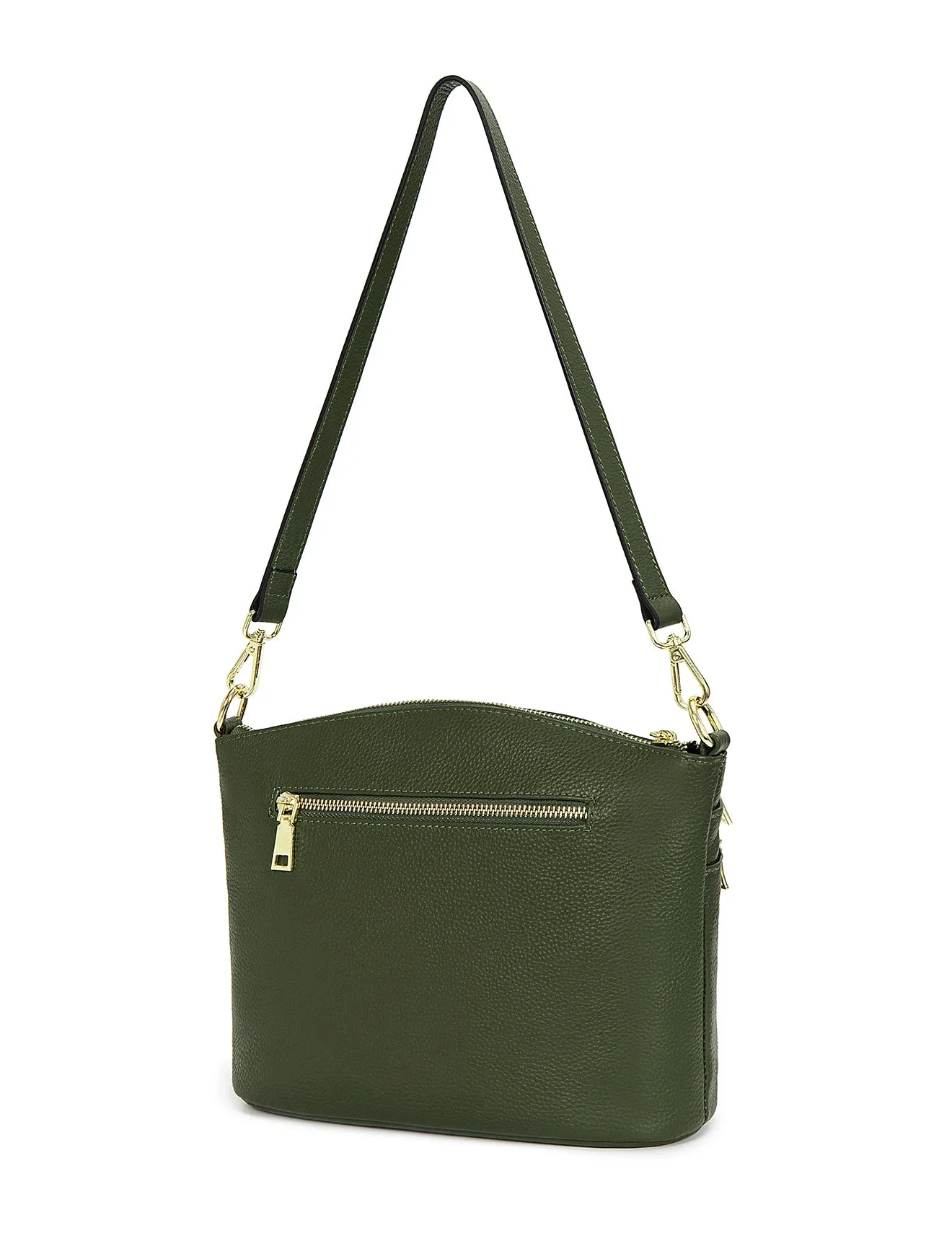 GRACE LEATHER XBODY BAG- E1-0818-OLIVE-SALE