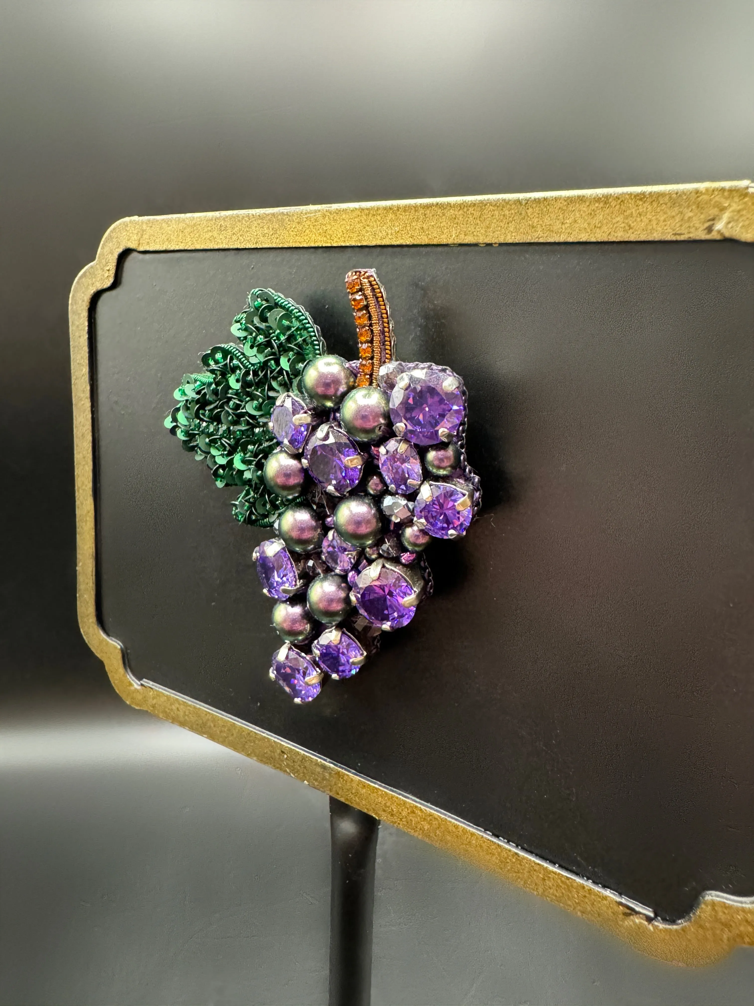 Grapes Brooch