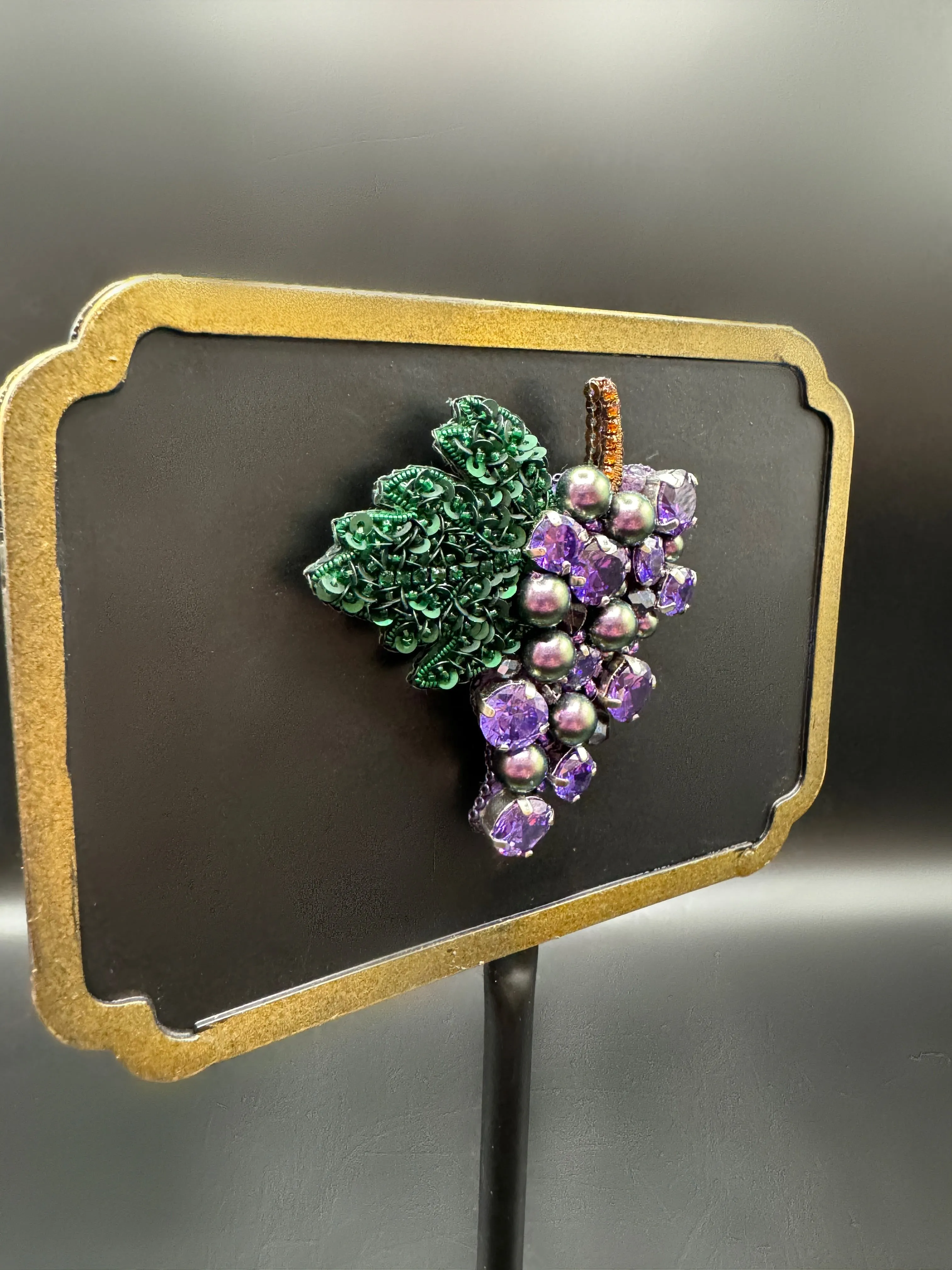 Grapes Brooch