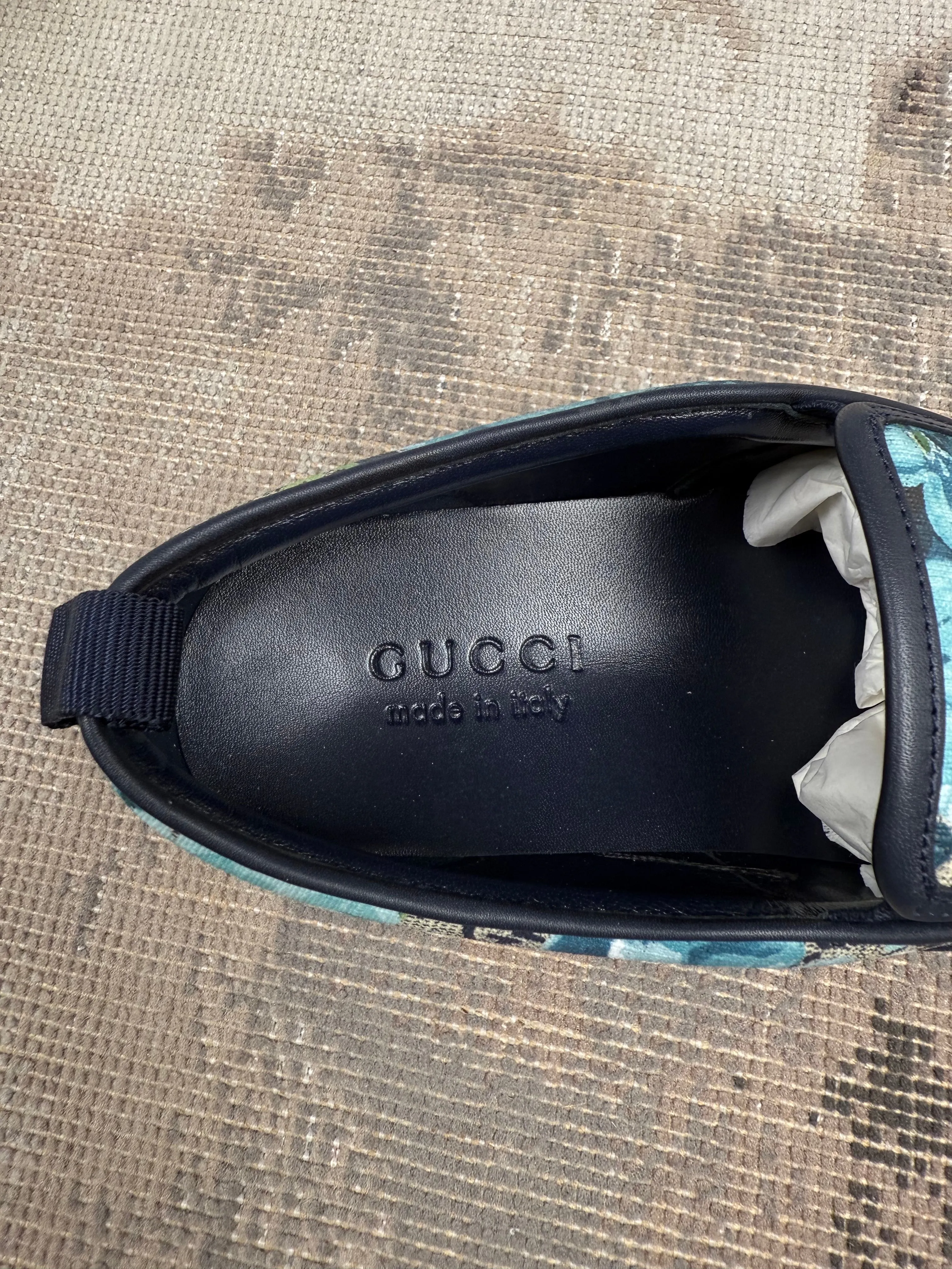 Gucci Supreme GG Canvas Bloom Print - Blue (Unused)