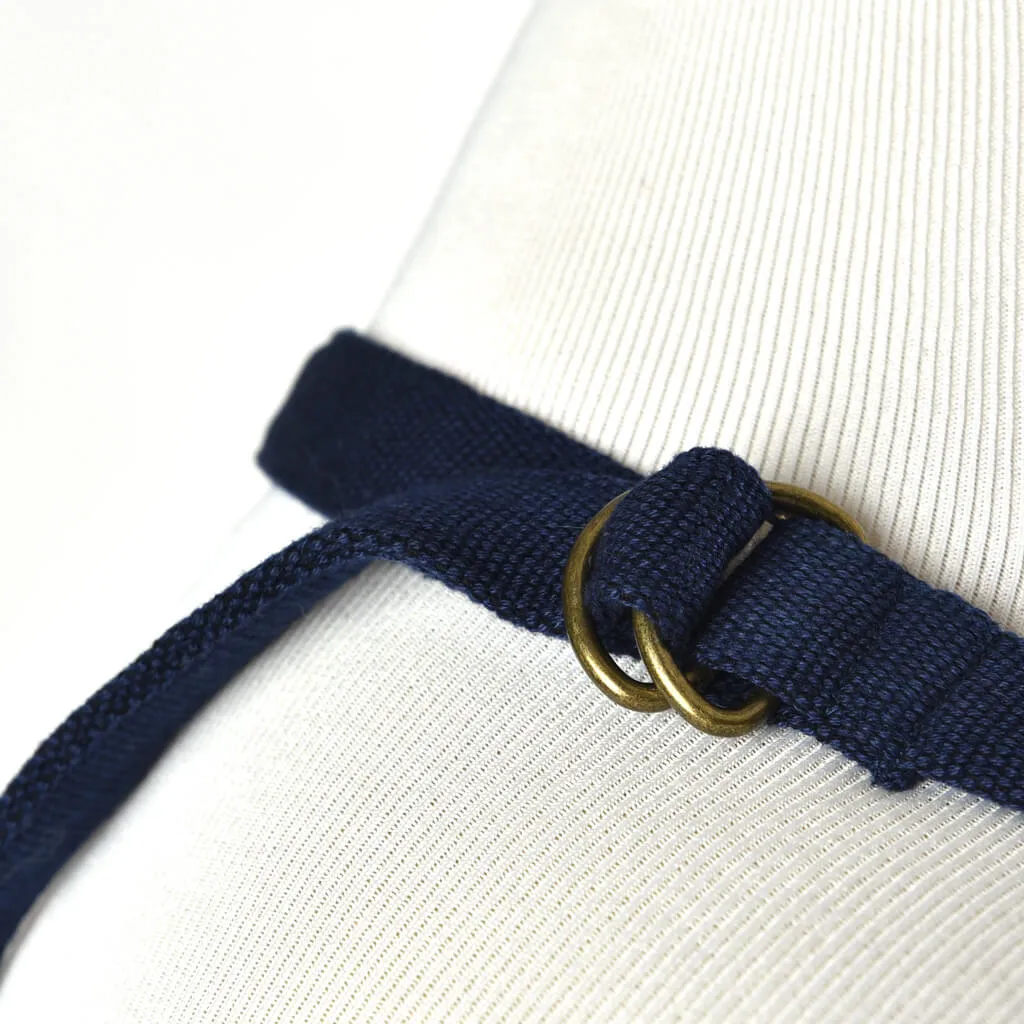 Hand Woven Utility Apron | Navy Blue Canvas