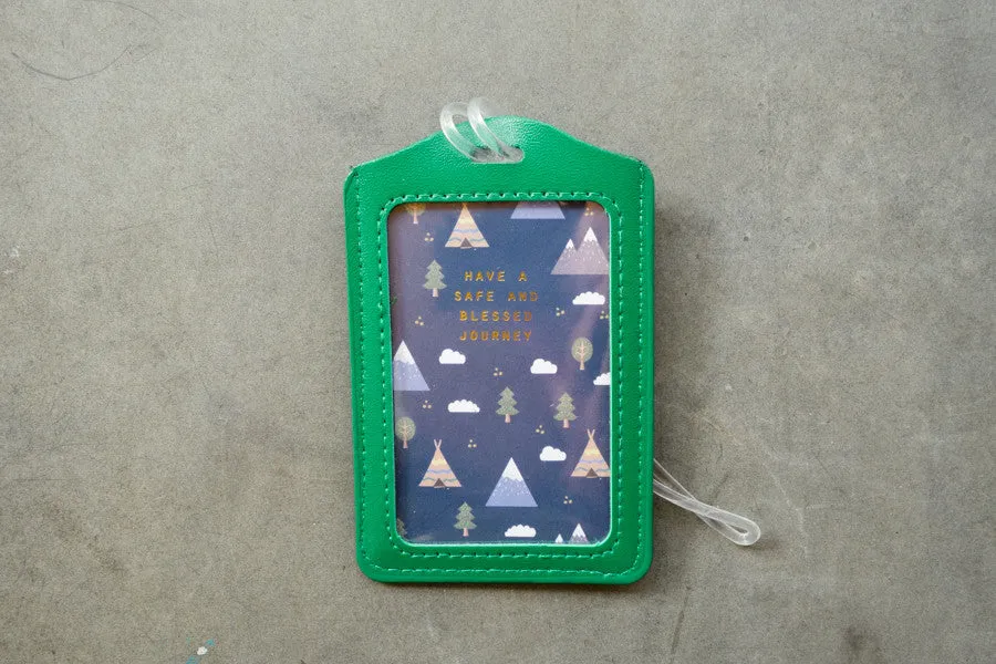Have a safe and blessed journey - Camp Design {Luggage Tag}