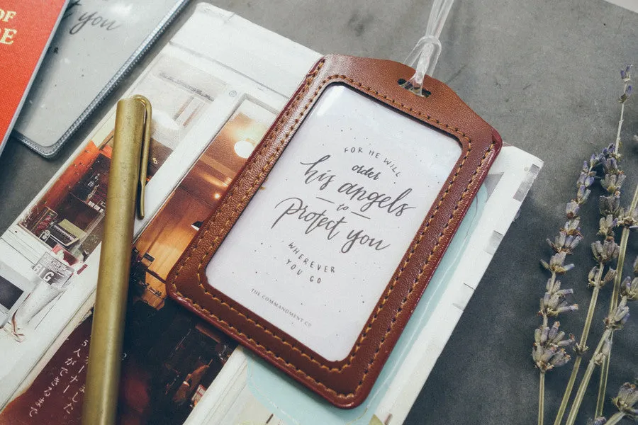 Have a safe and blessed journey - Camp Design {Luggage Tag}