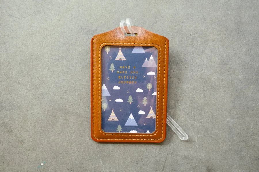 Have a safe and blessed journey - Camp Design {Luggage Tag}
