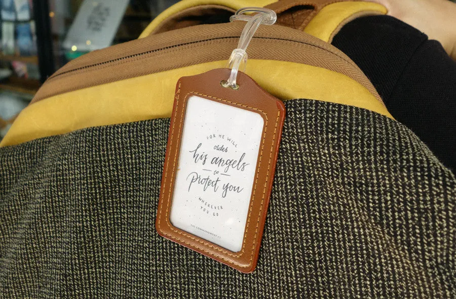 Have a safe and blessed journey - Camp Design {Luggage Tag}
