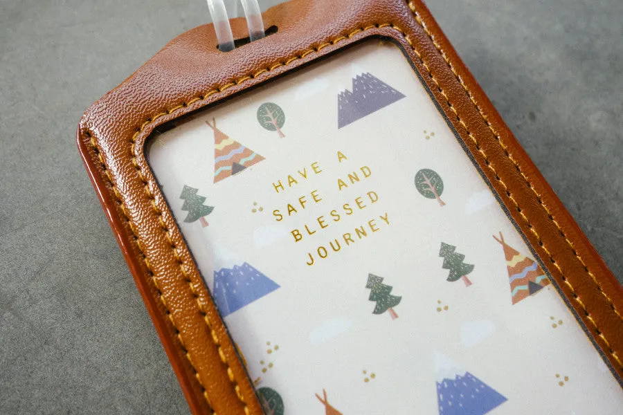 Have a safe and blessed journey - Camp Design {Luggage Tag}