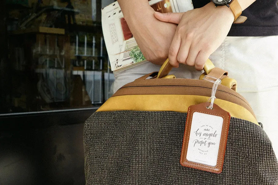 Have a safe and blessed journey - Camp Design {Luggage Tag}
