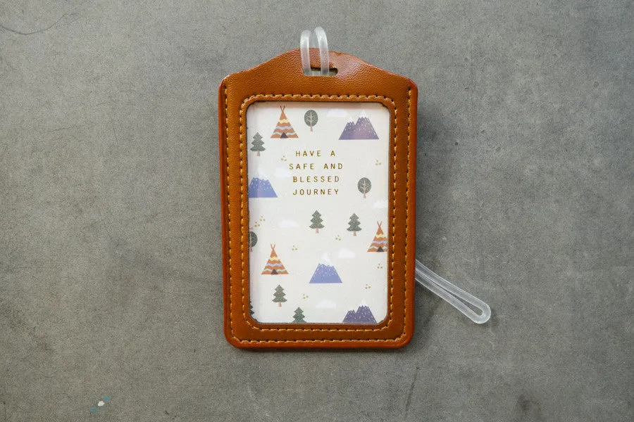 Have a safe and blessed journey - Camp Design {Luggage Tag}