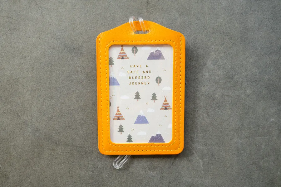 Have a safe and blessed journey - Camp Design {Luggage Tag}