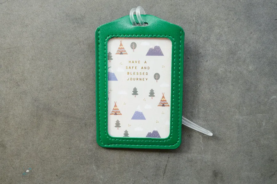 Have a safe and blessed journey - Camp Design {Luggage Tag}