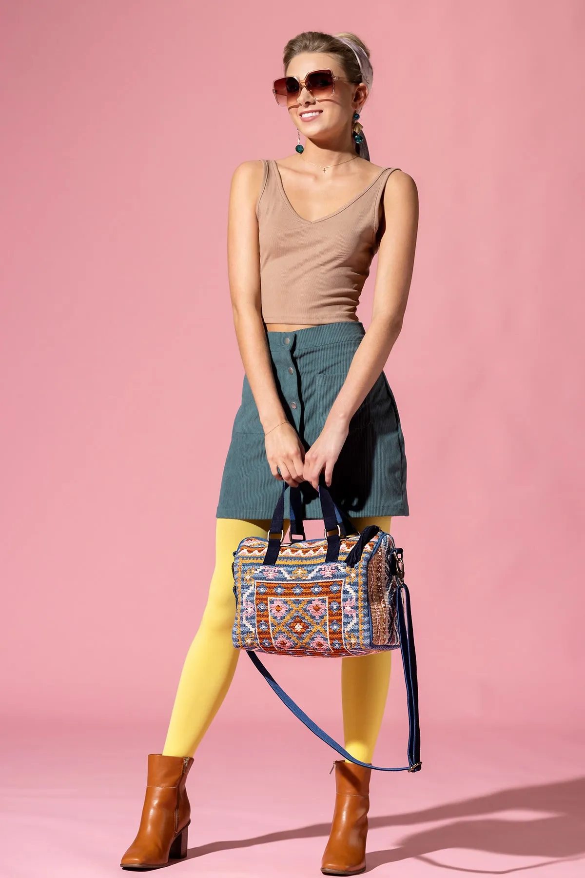 Heritage Mosaic Boston Bag