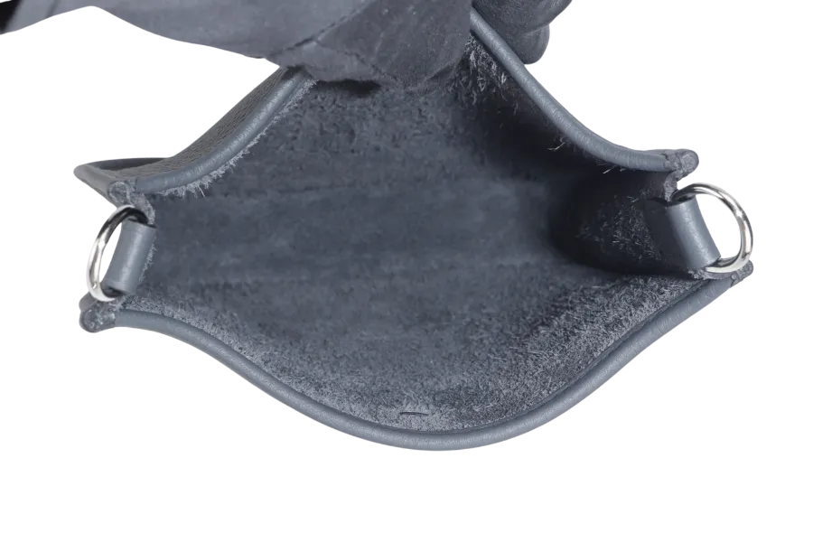 HERMES EVELYNE TPM STAMP W (YEAR 2024) GRIS MISTY CLEMENCE SILVER HARDWARE WITH STRAPS AND DUST COVER