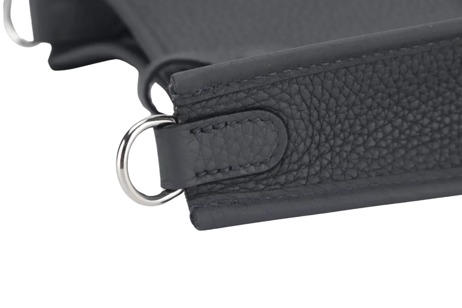 HERMES EVELYNE TPM STAMP W (YEAR 2024) GRIS MISTY CLEMENCE SILVER HARDWARE WITH STRAPS AND DUST COVER