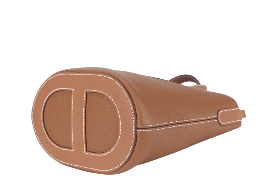 HERMES IN-THE-LOOP 18CM GOLD CLEMENCE AND PALLADIUM HARDWARE STAMP U (2022) WITH DUST COVER