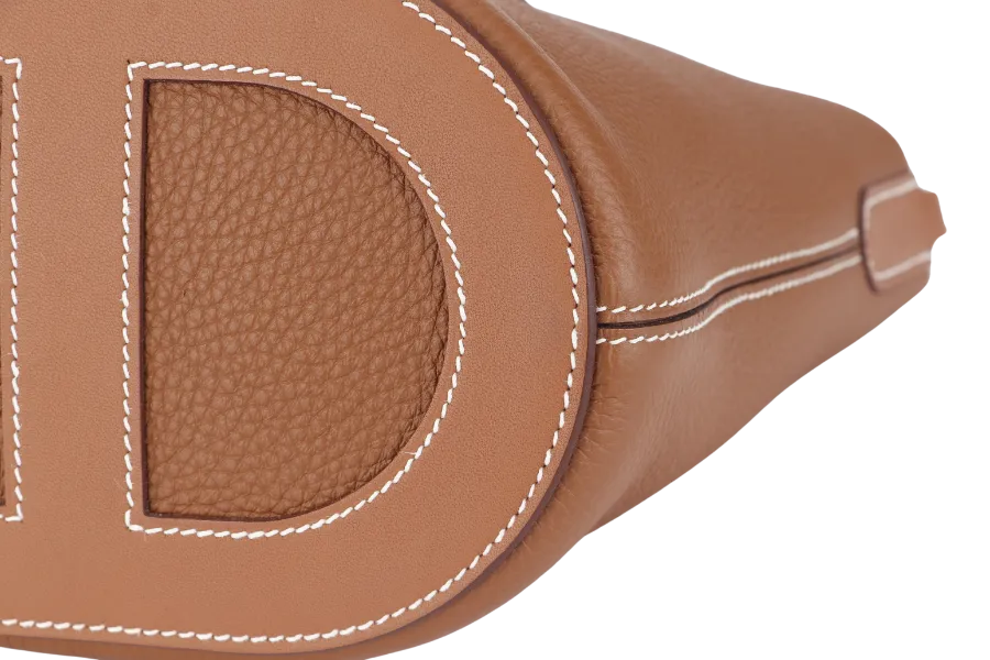 HERMES IN-THE-LOOP 18CM GOLD CLEMENCE AND PALLADIUM HARDWARE STAMP U (2022) WITH DUST COVER