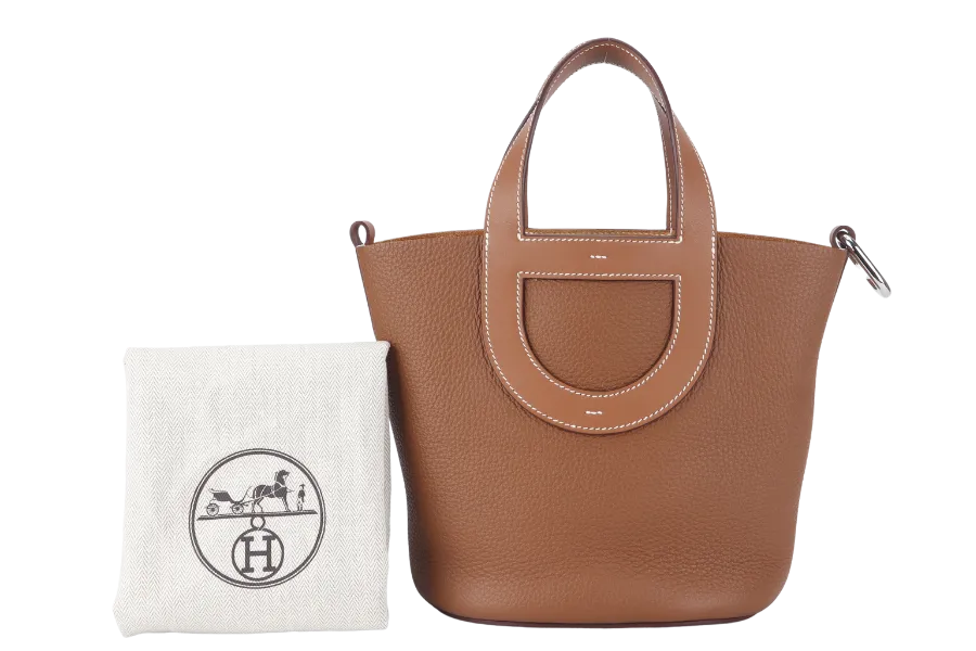 HERMES IN-THE-LOOP 18CM GOLD CLEMENCE AND PALLADIUM HARDWARE STAMP U (2022) WITH DUST COVER
