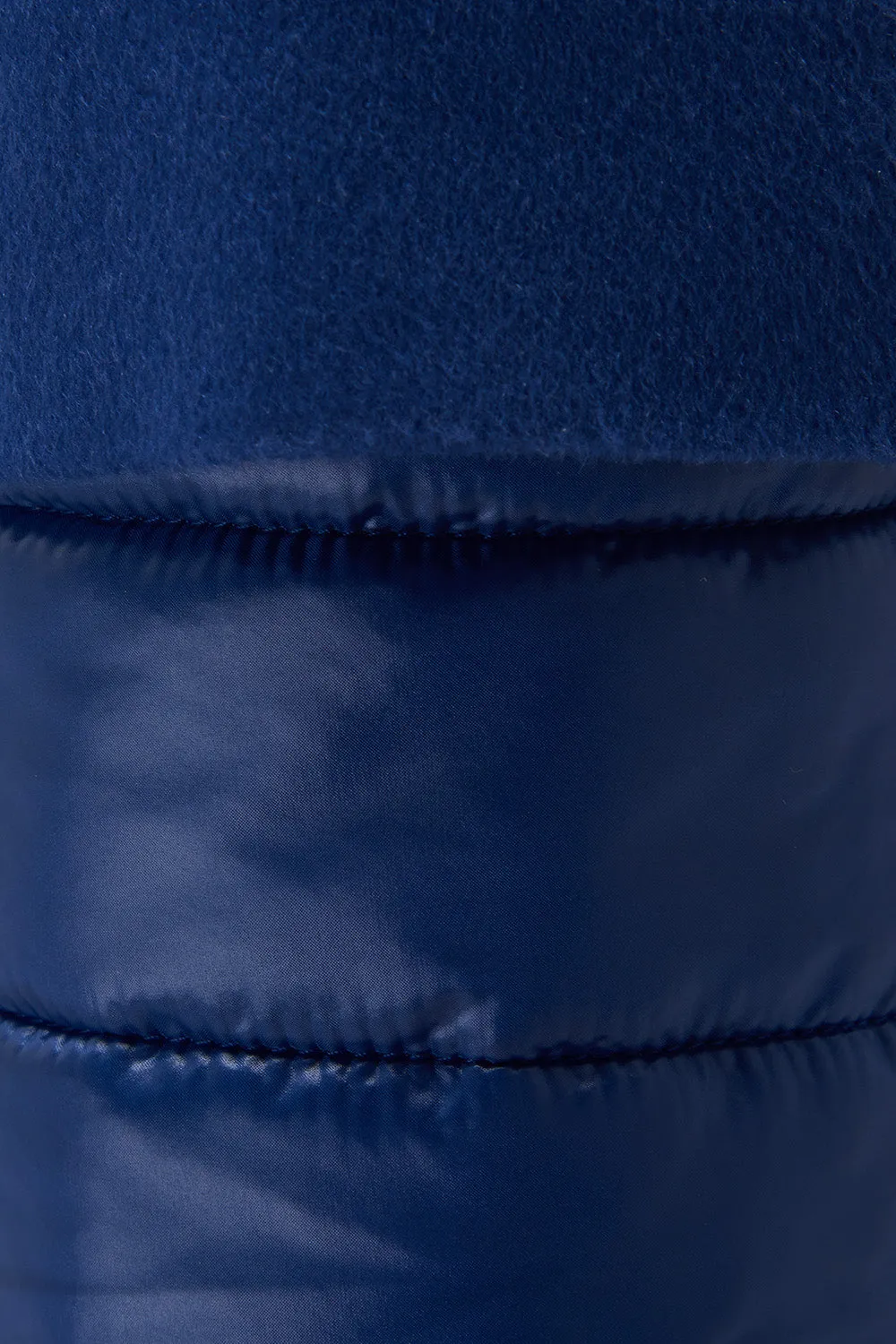 Herno Women’s Fur Trim Cashmere Coat Blue