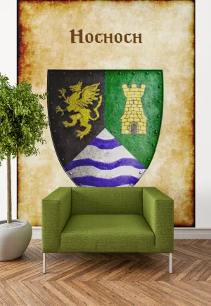 Hochoch Heraldry of Greyhawk Anna Meyer Cartography Canvas Art Print