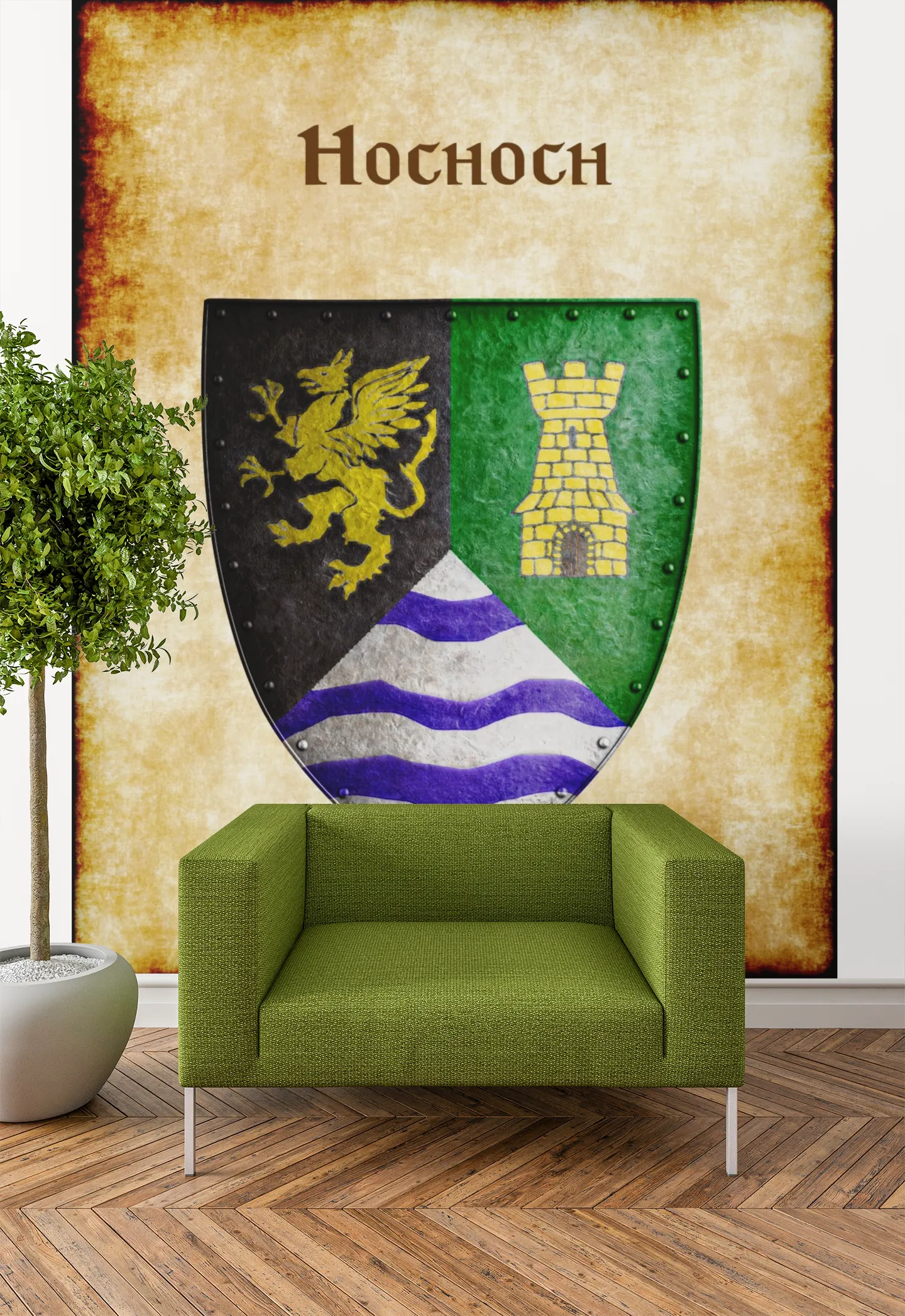 Hochoch Heraldry of Greyhawk Anna Meyer Cartography Canvas Art Print