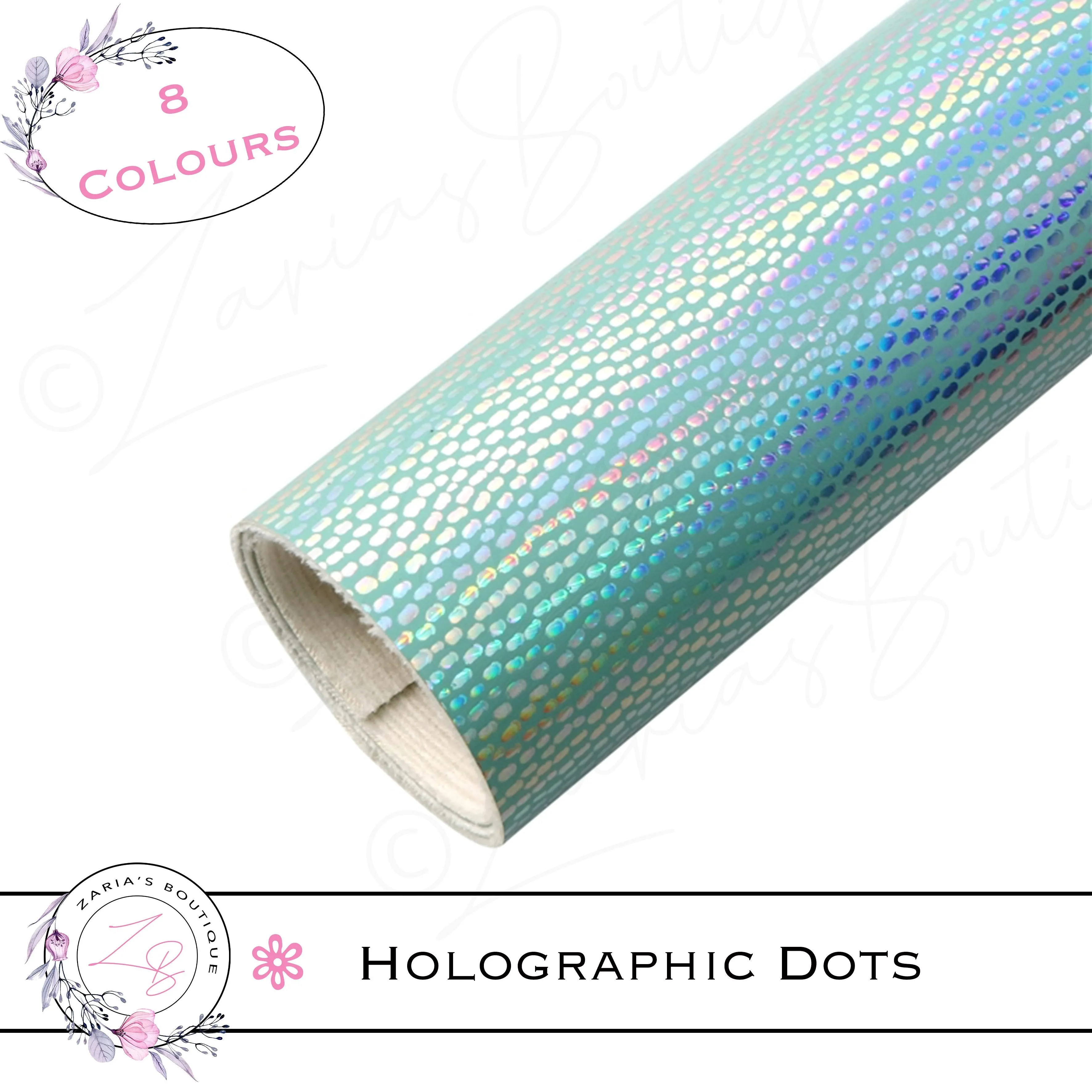 ⋅ Holographic Confetti Dots ⋅ Vegan Faux Leather ⋅ Red ⋅