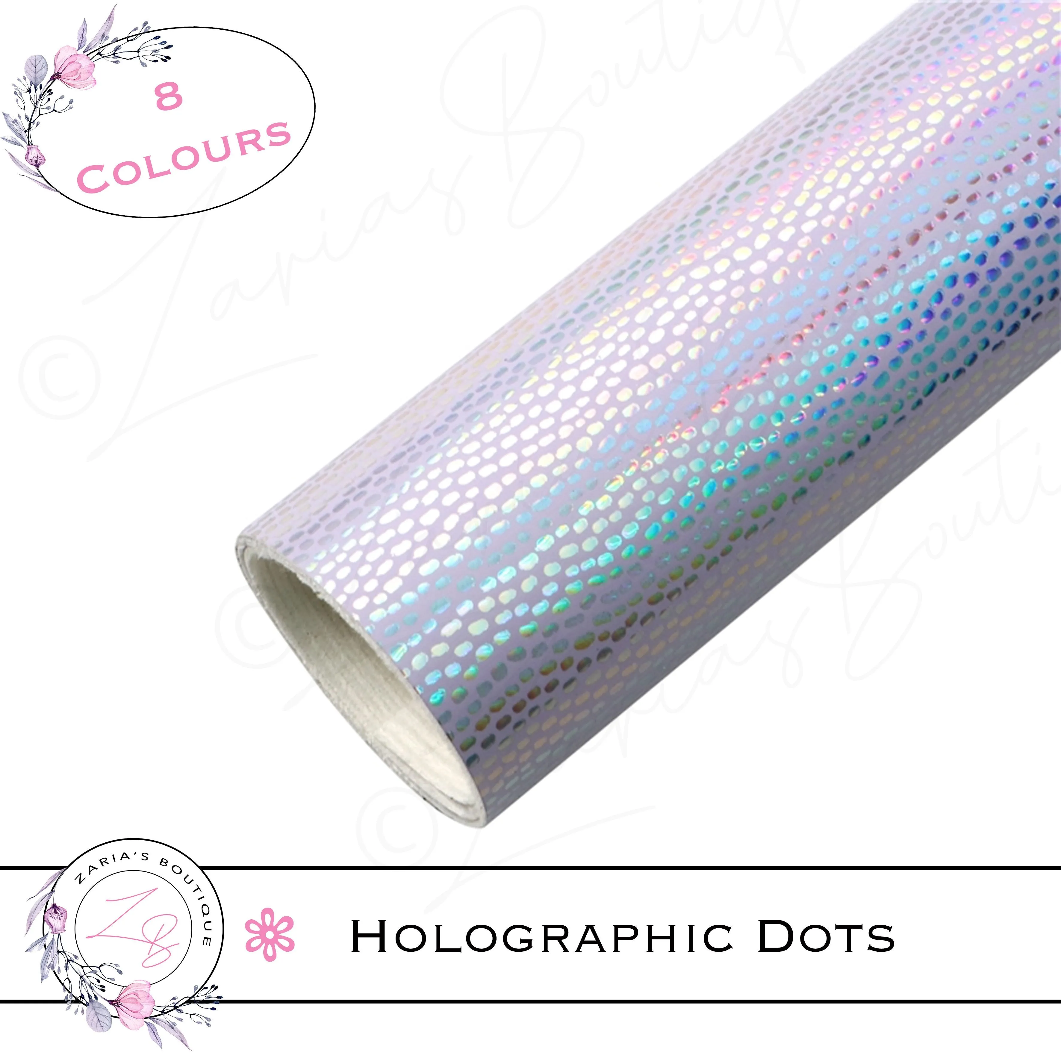 ⋅ Holographic Confetti Dots ⋅ Vegan Faux Leather ⋅ Red ⋅