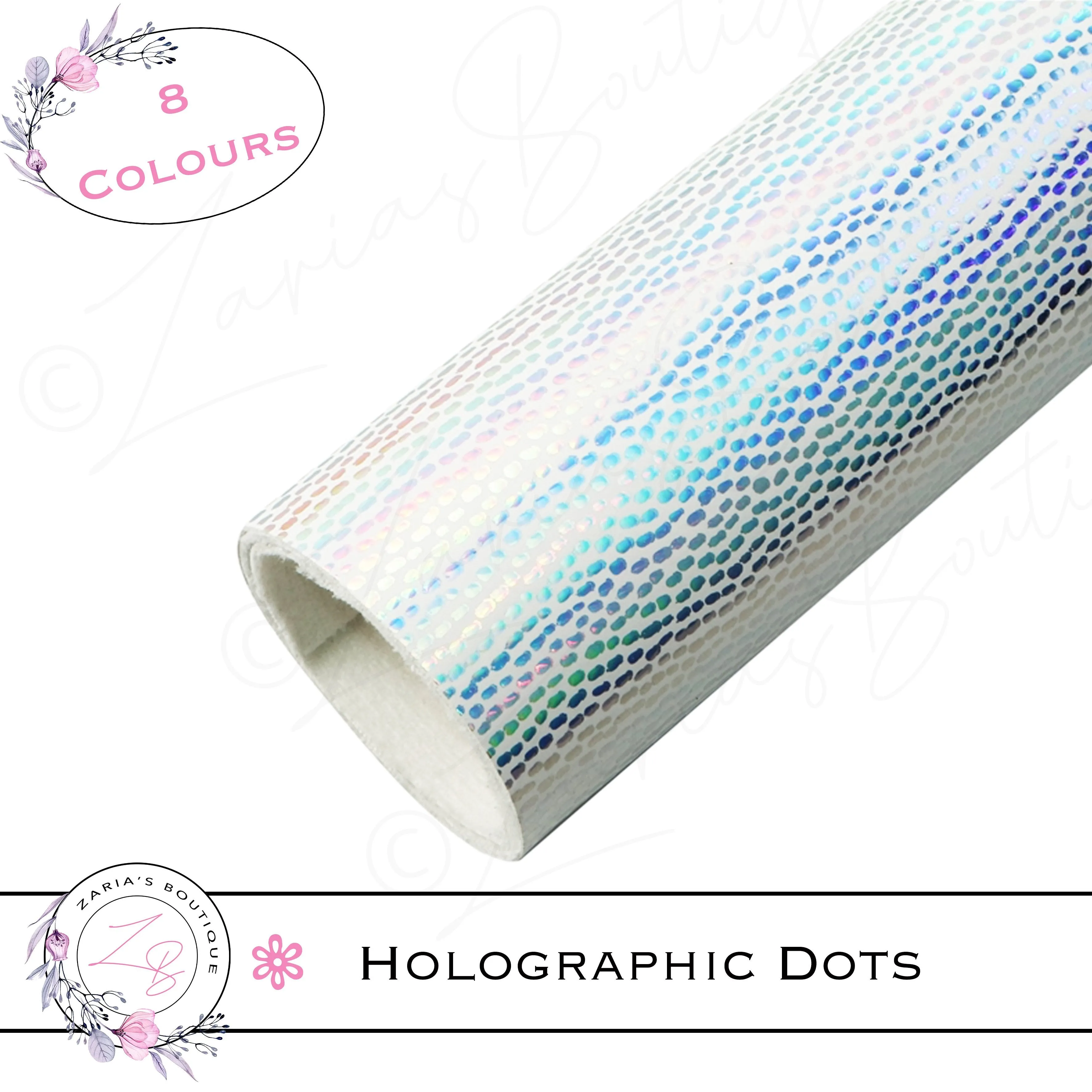 ⋅ Holographic Confetti Dots ⋅ Vegan Faux Leather ⋅ Red ⋅
