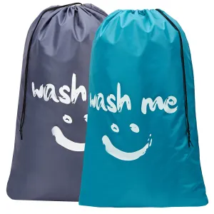 HOMEST 2 Pack XL Travel Laundry Bag, Dirty Clothes Organizer, Easy Fit a Laundry Hamper