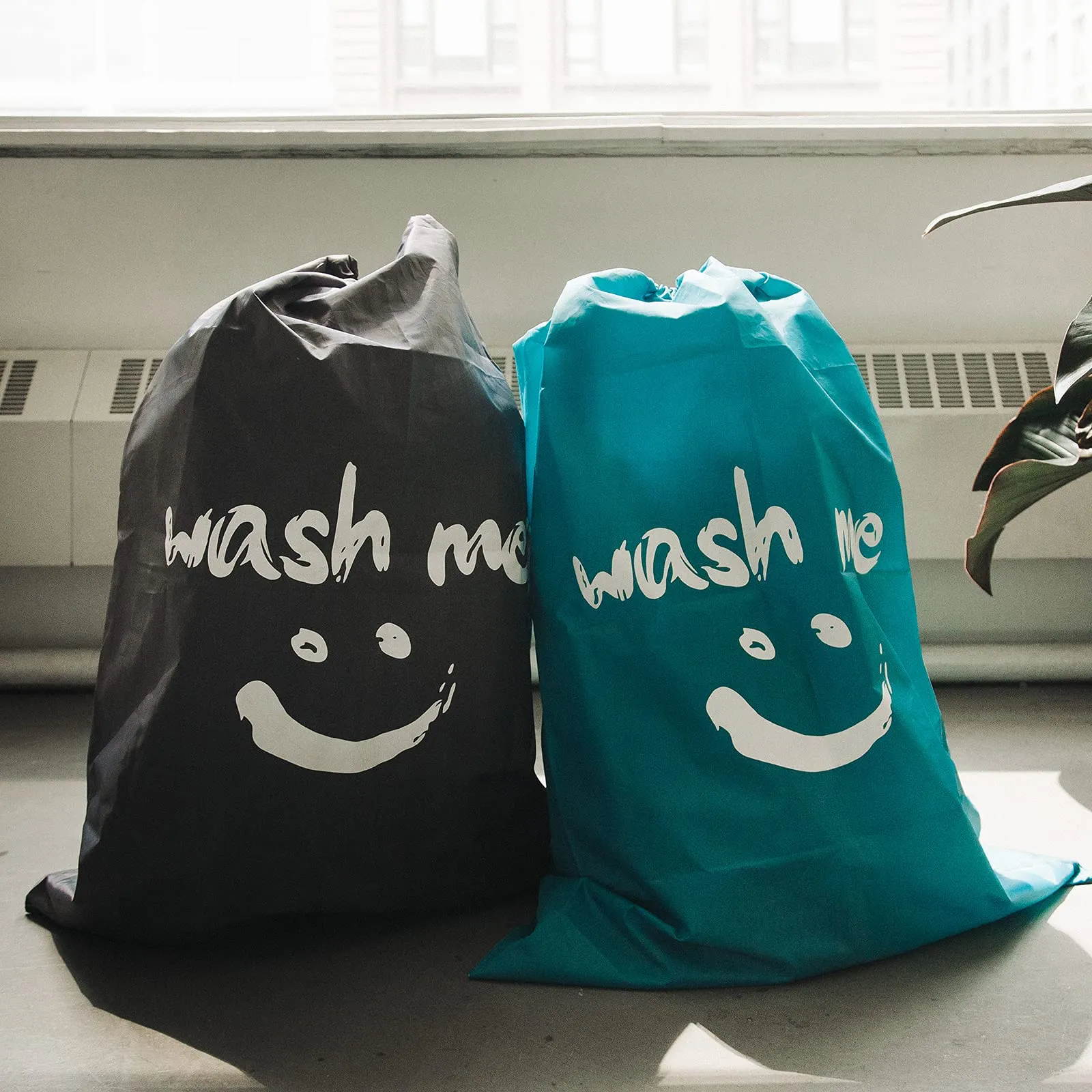 HOMEST 2 Pack XL Travel Laundry Bag, Dirty Clothes Organizer, Easy Fit a Laundry Hamper