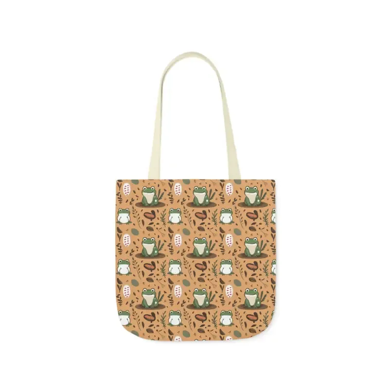 Hop Into Style with Frog Canvas Tote Bag