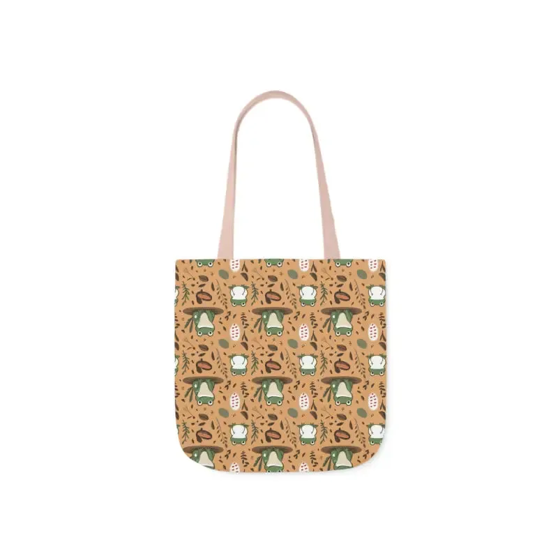 Hop Into Style with Frog Canvas Tote Bag
