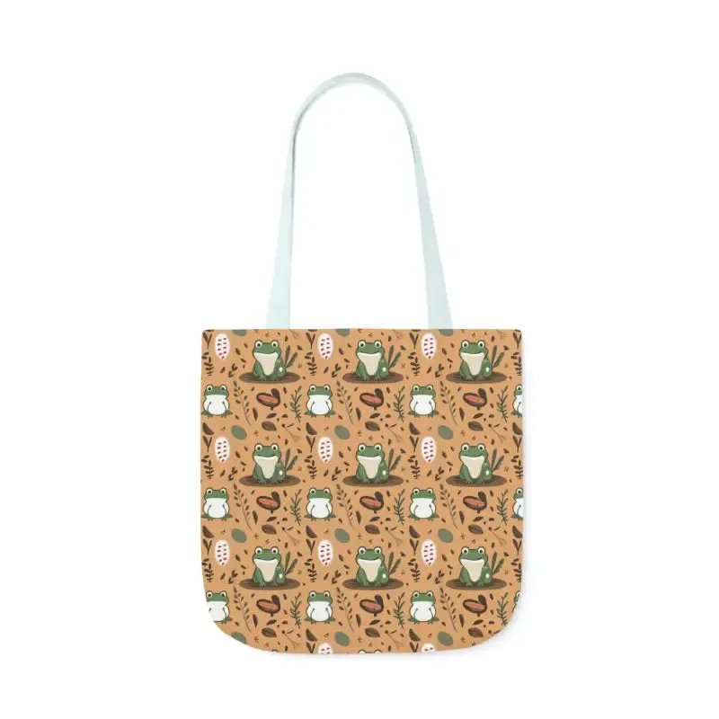 Hop Into Style with Frog Canvas Tote Bag