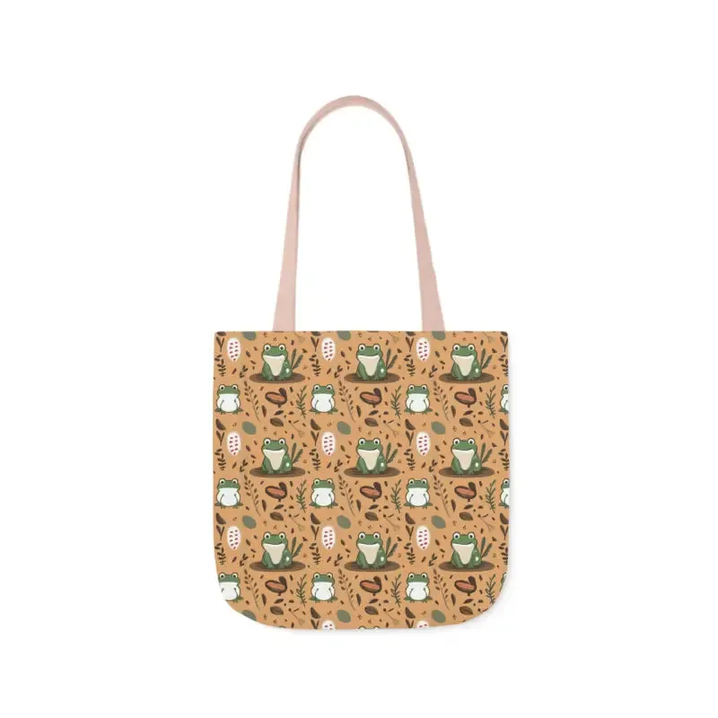 Hop Into Style with Frog Canvas Tote Bag