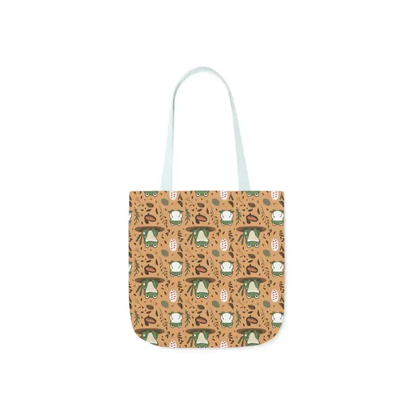 Hop Into Style with Frog Canvas Tote Bag