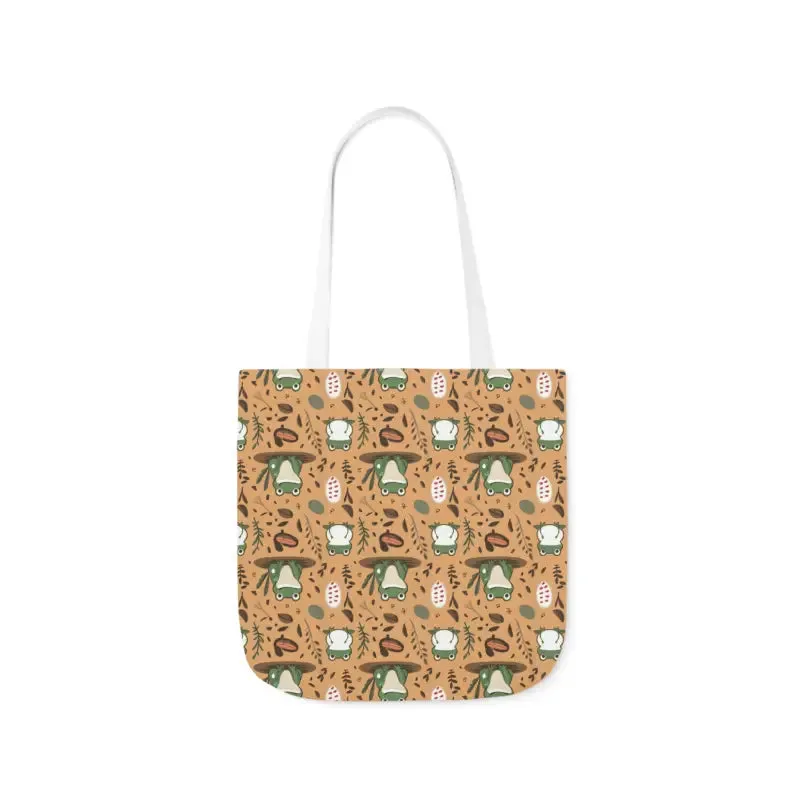 Hop Into Style with Frog Canvas Tote Bag