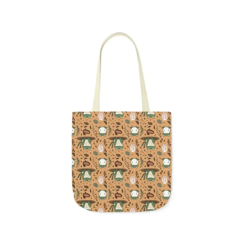 Hop Into Style with Frog Canvas Tote Bag