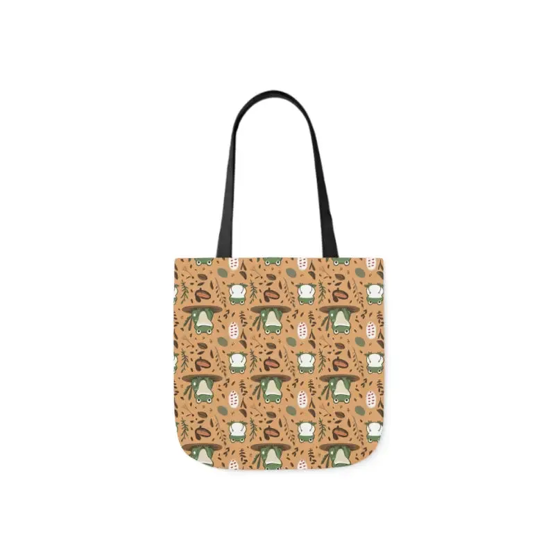 Hop Into Style with Frog Canvas Tote Bag