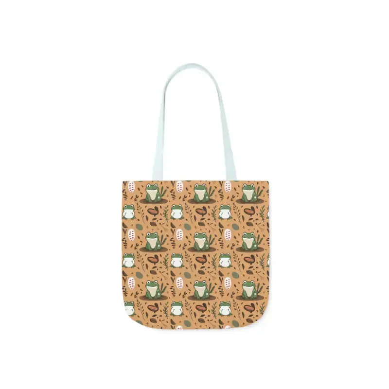 Hop Into Style with Frog Canvas Tote Bag